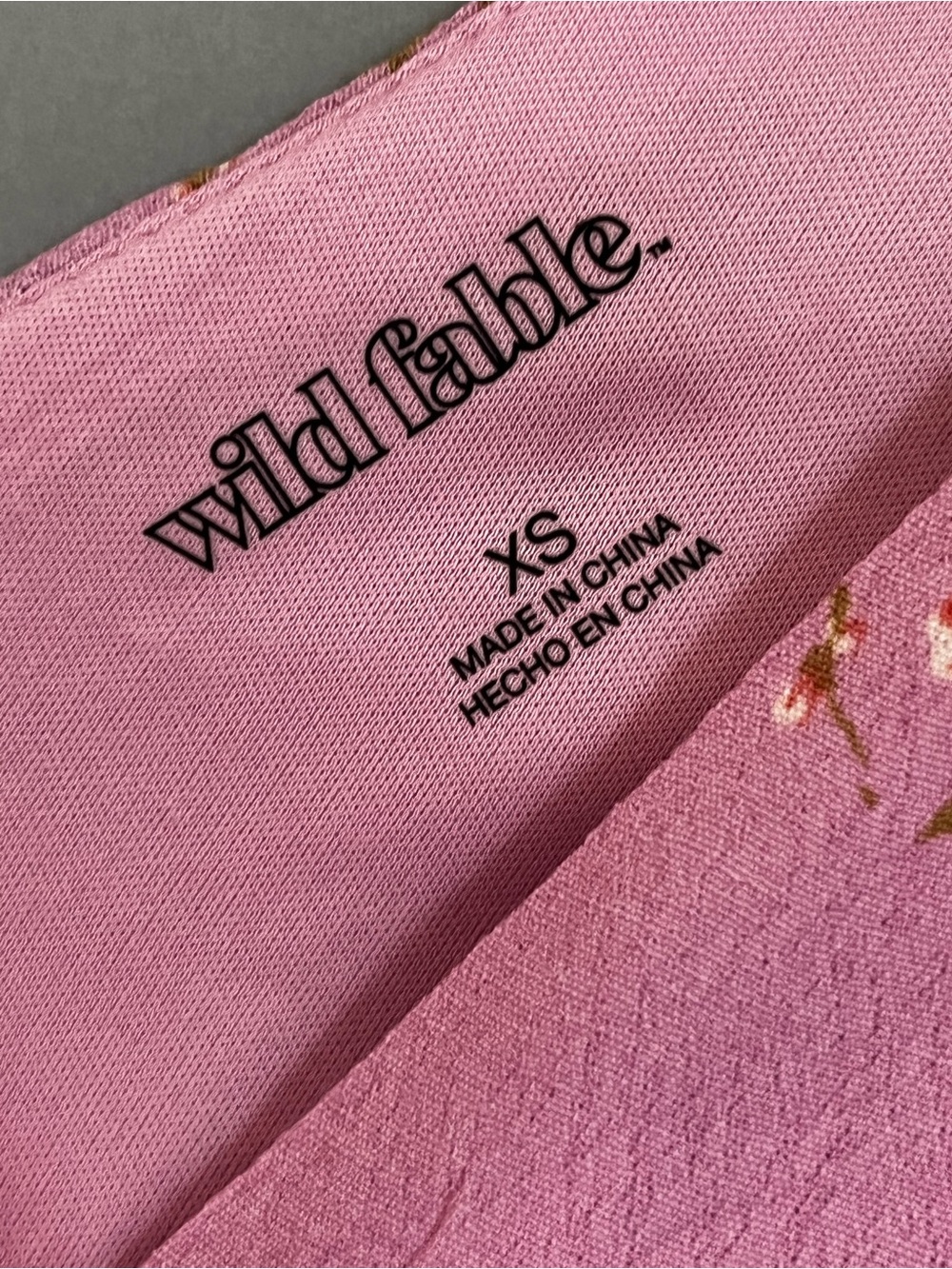 wild fable Pink Floral Tie-Shoulder Mini Dress - Picture 4 of 5